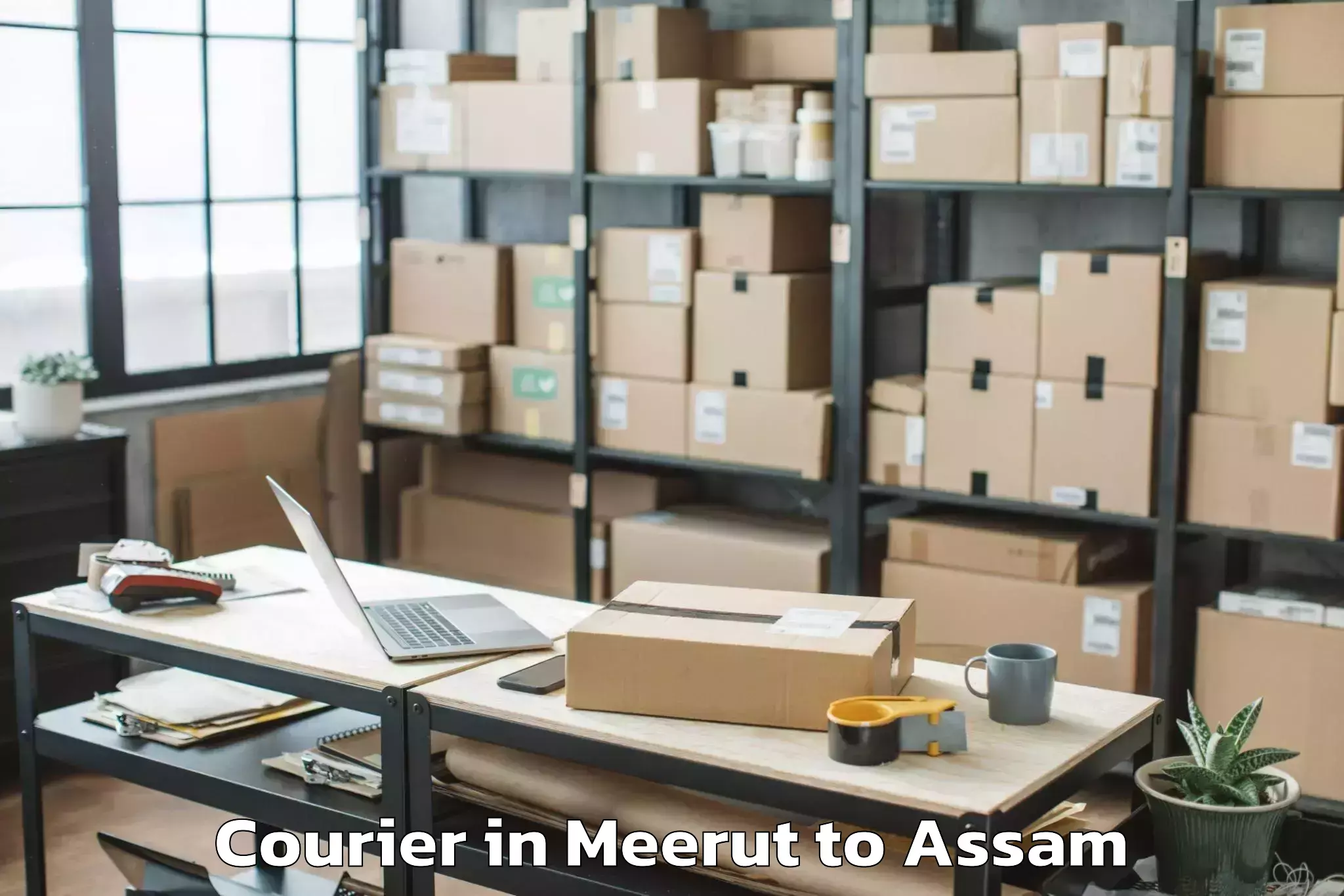 Reliable Meerut to Gossaigaon Pt Courier